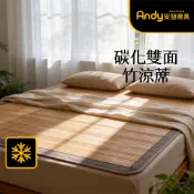 【安迪寢具】碳化雙面蓆 竹蓆 涼蓆 單人涼蓆 雙人涼蓆 單人床 雙人床 涼感蓆 涼感墊 床墊 冰涼墊 省電必備 台灣現貨