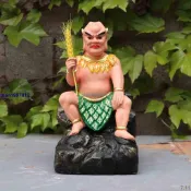 新品*熱銷*三皇大帝神像五谷神農炎帝盤古供奉樹脂擺件佛像伏羲八卦祖師