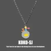 連盛 《KKSJ》小王子和狐狸流浪星球自製ins風可愛毛衣鏈情侶學生項鍊男禮物女各種INS項鍊【滿199發貨】