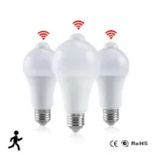常鴻萬貨行 人體感應LED燈泡 E27B22紅外LED燈泡 12W15W18W20W寬壓PIR球泡燈