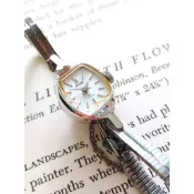 ｛ 1960年代 日本Citizen 星辰 三葉草花圓弧 銀色 女用古董老機械錶 ｝  ○已洗油保養，普普年代老品