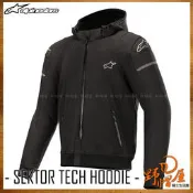 三重《野帽屋》義大利 Alpinestars Sektor Tech Hoodie A星 防風 保暖 防潑水 防摔衣。黑