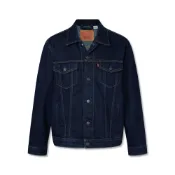 (店+)【LEVIS】72334-0134 levi’s 李維斯 純色翻領單排扣經典牛仔外套 男女同款