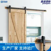 森活選物 【靜音滑順】穀倉門吊軌 推拉門軌道 滑動門五金 吊輪滑輪 趟門配件 箭型設計 承重穩固 靜音導軌 全套配件 居家裝潢