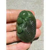 《台灣玉精雕蜘蛛》251222-06 總統石 心臟石 血絲碧玉 台灣藍寶 鳳凰碧玉 | 後山帝星石業
