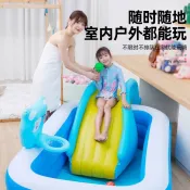 限時下殺~ 充氣滑滑梯投籃籃框搭配游泳池室內小孩兒童樂園充氣玩 具遊樂設施