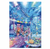 震撼日式精品百貨 【震撼精品百貨】Micky Mouse_米奇/米妮 ~日本Disney迪士尼 米奇夜光彩繪藝術拼圖1000片*94029
