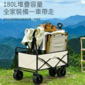 【Shark家具】新款露營小推車可陞降擺攤折疊桌子寵物車購物車拉貨小推車野餐車
