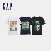 【Gap】童裝 GapKids × Minecraft當個創世神 圖案短袖T恤 多色規格任選 (901536)