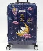 史努比SNOOPY&麻古MACU聯名~~限量~~  幻紫星空 22吋 百夫長 旅行箱 行李箱 登機箱 (全新品，免運費)