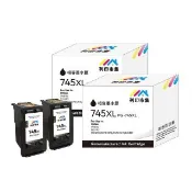 【列印市集】for CANON 2黑超值組 PG-745XL／PG745XL 高容量 副廠 環保墨水匣(適用TR4570/TR4670/MG2470)