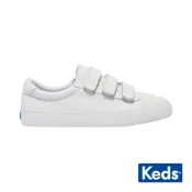 Keds JUMP KICK V 時尚皮革魔鬼氈厚底休閒小白鞋 9243W123019