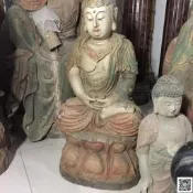 香樟木觀音笑佛達摩擺件批發仿古木雕觀音擺件批發佛像實木擺件