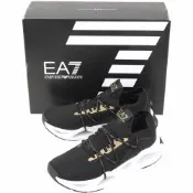 Emporio Armani EA7 編織布面簍空鞋底運動鞋 球鞋(黑色/男款)