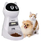 綠野春風百貨場 WOpet【日本代購】自動寵物餵食器 中小型貓犬用 定時器 可錄音 連續15天自動餵食3.5L