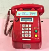 【阿悟的倉庫】現貨~早期投幣式電話紅色 （未测試 ）