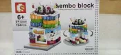 111玩具---特價出清-----SD積木--6061---迷你街景建築-