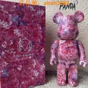 bearbrick 暴力熊積木熊蜷川實花櫻花少女粉公仔手辦400%酒櫃擺件