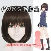 路人女主的養成方法 加藤惠COS造型假髮COSPLAY造型假髮送髮網高溫絲專業定制可來圖定做免定金