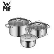[小樹購] 德國 WMF 不鏽鋼湯鍋三鍋六件組(Belmonte 20cm低身湯鍋+20cm高身湯鍋+Mini 16cm單柄湯鍋)