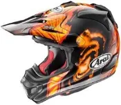 台中皇欣!!正日本名牌 ARAI 出品頂級全罩越野帽V-CROSS 4 BARCIA ORANGE!免運費!!