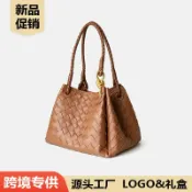 喜挖2店 bv編織包托特包大容量女包包高級感輕奢通勤金屬繩釦降落傘包