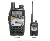 悅適影音教學導覽用品 [停產]VU-180 UHF、VHF雙頻對講機 /雙頻雙顯雙待機/收音機 /防干擾 /語音報頻 /台灣製