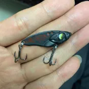 🦈漁人工坊🦈遠投鉛包銅黑色vib扁魚VIB路亞餌亮片野釣翹嘴鱖魚鱸魚震顫超薄背