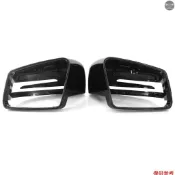 1 對後視鏡蓋黑色替換件適用於奔馳 E C 級 W212 W204 W221 2009-2013