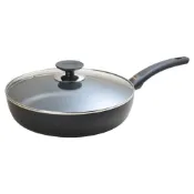 (店+)【Berndes 寶迪】Special 不沾平底深鍋 含蓋 28cm平輸品{電磁爐 IH爐可用}不沾鍋 炒鍋