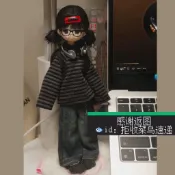 超人氣王💥 azone娃衣 黑灰條紋T恤 衛衣 1/6娃 小布OB22 OB24可穿 中性風 百搭上衣