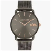 COACH Kitt  時尚雙圈晶鑽陶瓷女錶-白色 CO14504562/34mm