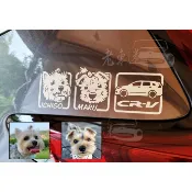 【老車迷】客製範例 買家 yaling20 專屬下標區 (客制狗狗貼紙 社團貼紙 貼紙設計 客製化)