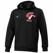 【MIZUNO 美津濃】長袖上衣 男 帽T 中華隊 CT 黑 12TCDL0409