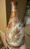 古瓷堂日本回流瓷器 日本回流 古九谷燒 手繪陶瓷花瓶 復古藝術品 收藏擺飾 獨特瑕疵設計 不退不換