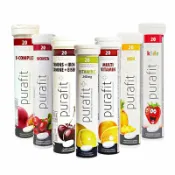 德國 Purafit 柏尹芙發泡錠 20錠 氣泡錠 蔓越莓/檸檬/草莓/鳳梨/櫻桃 2028/2029 附發票現貨 全館499超取免運｜換季推薦⚡專櫃保養 初秋彩妝 品牌香氛 【心心哈德】