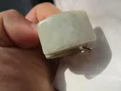 【妹妹的店】老件天然緬甸玉/翡翠玉板指