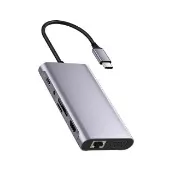 【ZA 喆安】11合1 Type-C HUB轉接集線器 支援Type-C to HDMI/VGA投影/PD充電/USB3.2/記憶卡/外接網卡/耳機