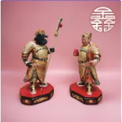 @鑫澤軒@關平 周倉 8吋8 部將 金身 神像 八吋八 關聖帝君 關公 部將 樟木雕刻