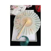 (店+)Iman臻緻生活原創錦鯉摺扇圓扇子古風燙金色錦鯉手工圓形竹扇可摺疊團扇旗袍女