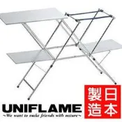 ├登山樂┤日本 UNIFLAME 不鏽鋼炊事桌／戶外露營料理台 料理桌 行動廚房#U611784