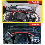 引擎室平衡桿適用奧迪A4 / A5 / S4 / S5前上防傾桿Audi B8 2008-2016 B9 2017~
