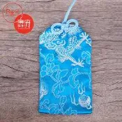 (長吉祥袋+綬袋結 9*5cm) 絲綢布-御守護身符 香火袋 保平安【鹿府文創 B30】