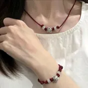 【囤好物🏠】舞龍舞獅同款萌酷小醒獅手鍊項鍊女生夏季情侶款百搭手繩可調節