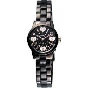 ORIENT 東方錶 iO系列 時空愛戀甜蜜女錶-黑/25mm WI0021QB 開學季禮物