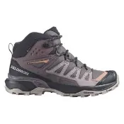 【salomon】女中筒登山鞋GT X ULTRA 360『紫/灰/軟木棕』474487 戶外 登山 健行 休閒 登山鞋 Gore-tex