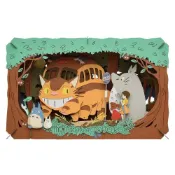 真愛日本 宮崎駿 吉卜力 立體紙劇場 貓公車到達 龍貓totoro 紙劇場 紙模型 手作 DIY 紙藝 拼圖