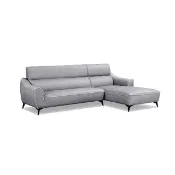 【ASSARI】L型艾菲爾歐式透氣貓抓皮沙發(270cm)