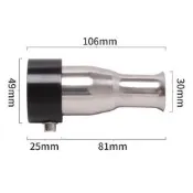 適用於摩托車正品吉村R11 R55 R77尾部消音器改裝排氣管減聲降噪