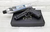 台南 武星級 iGUN M9A1 貝瑞塔 手槍 瓦斯槍 黑 + 12KG瓦斯 ( GBB槍玩具槍M9 M9A1 90手槍